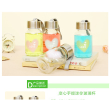 Hot sale mini 145ml glass coconut juice bottle with screw cap